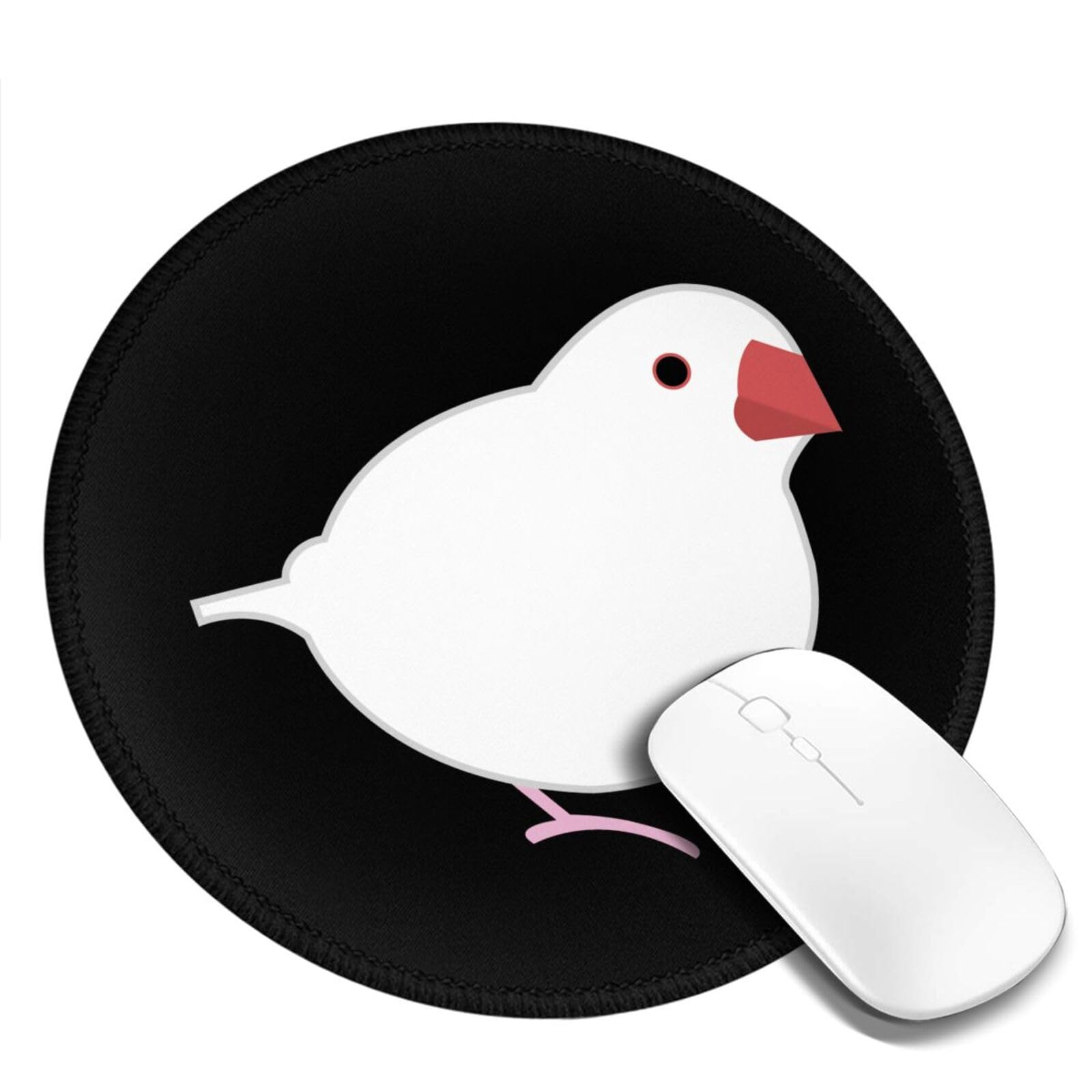 Amazon.co.jp: マウスパッド 1匹のシロブンチョウ 白文鳥 アニメ